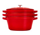 Bandeja para Horno Zwilling La Cocotte Rojo Hierro Fundido Ø 24 cm (3 Unidades)