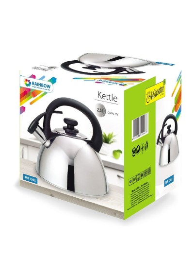 Tetera Feel Maestro MR1302 Negro Acero Inoxidable 2,5 L