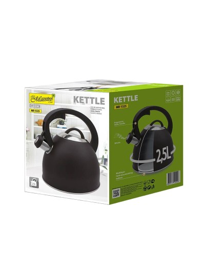 Tetera Feel Maestro MR-1325 Negro Acero Inoxidable 2,5 L