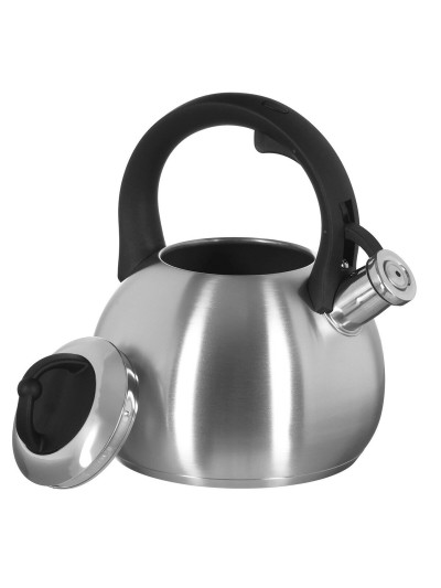 Tetera Feel Maestro MR-1311 Negro Plateado Silicona Acero Inoxidable 3 L