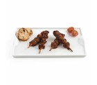 Bandeja de Aperitivos Quid Gastro Fun Blanco Cerámica 25,5 x 15,5 cm (6 Unidades) (Pack 6x)