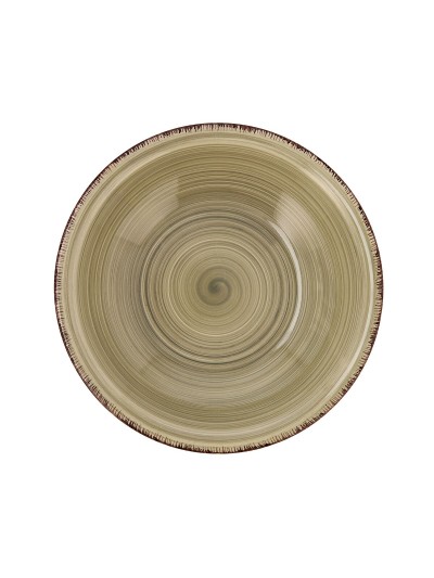 Plato Hondo Quid Natura Vita Cerámica Verde (ø 21,5 cm) (12 Unidades)