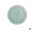 Assiette creuse Quid Vita Aqua Céramique Ø 21,5 cm (12 Unités)