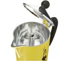 Cafetera Italiana Bialetti Rainbow Amarillo Metal 6 Tazas