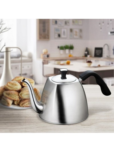 Tetera Feel Maestro MR1333-tea Negro Plateado Acero Inoxidable 1,1 L