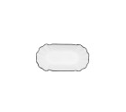 Bandeja de Aperitivos Quid Gastro Blanco Negro Cerámica 20,5 x 11 x 3,5 cm (12 Unidades)