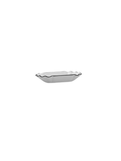 Bandeja de Aperitivos Quid Gastro Blanco Negro Cerámica 20,5 x 11 x 3,5 cm (12 Unidades)