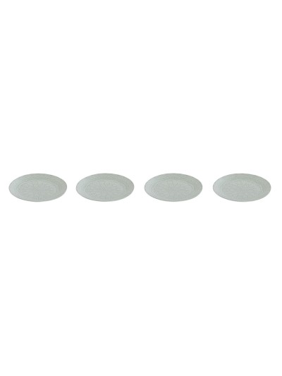 Set de Platos Home ESPRIT Verde Gres Mandala Árabe 27 x 27 x 2,5 cm