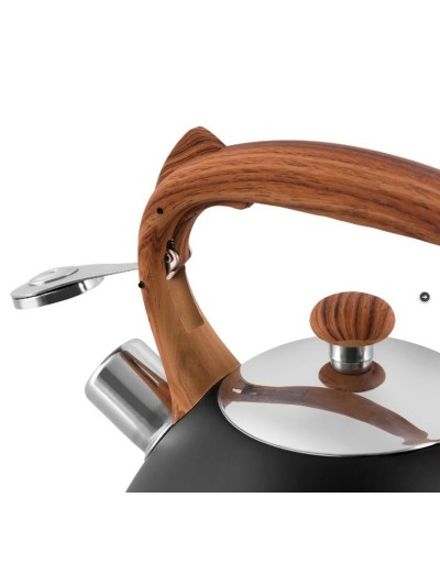 Théière Promis TMC12 Noir Bois Acier 3 L