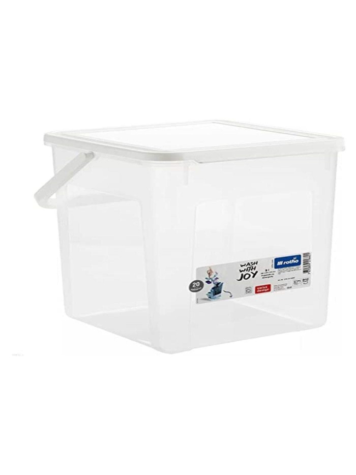 Bol de stockage Rotho Basic Blanc Transparent 9 L