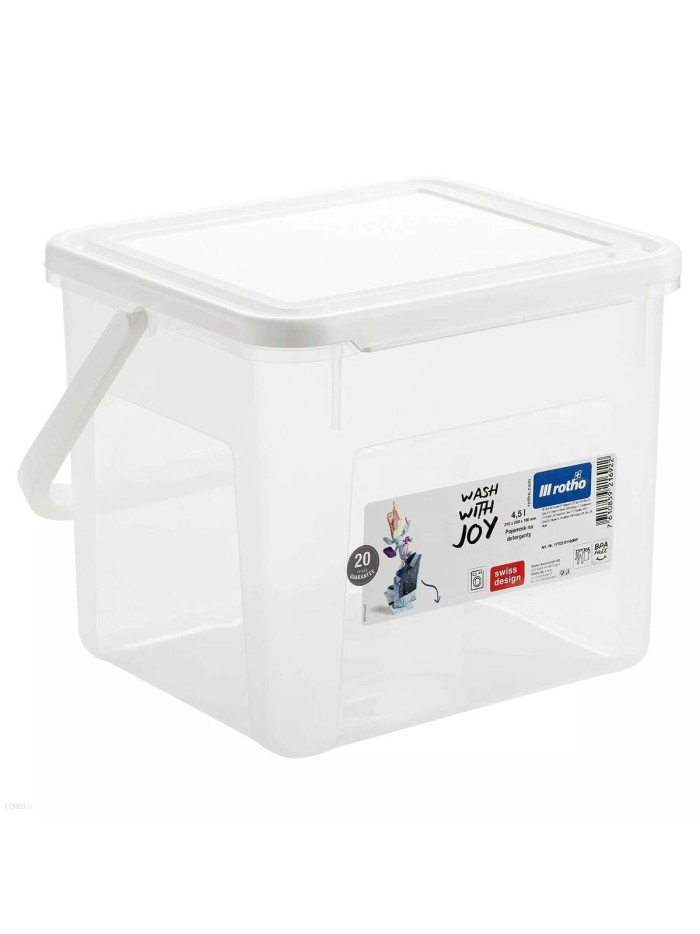 Container Rotho Basic White Transparent 4,5 L