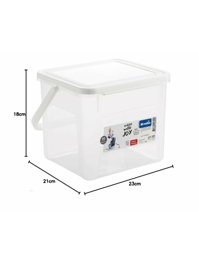 Recipiente contenedor Rotho Basic Blanco Transparente 4,5 L