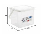 Container Rotho Basic White Transparent 4,5 L