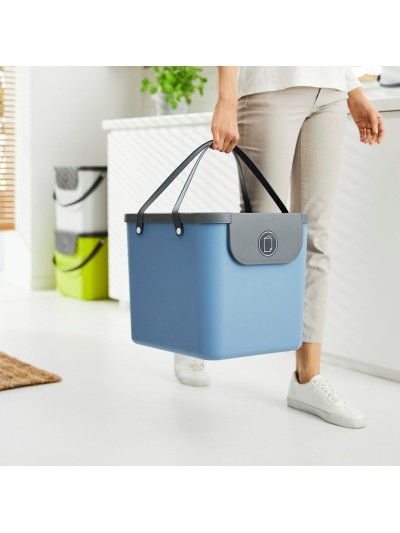 Recipiente contenedor Rotho Albula Azul 40 L Rectangular