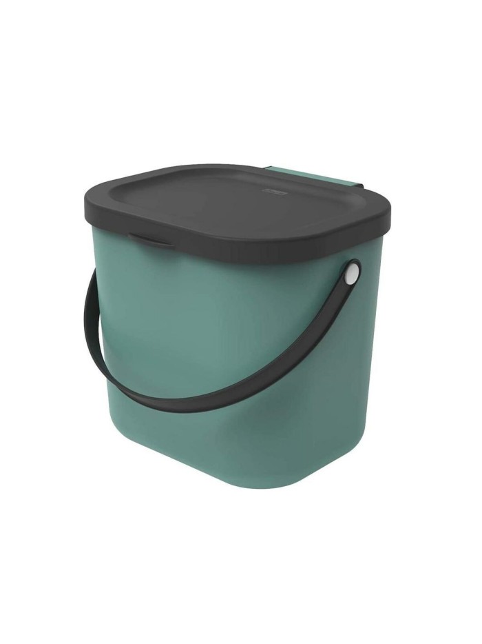 Recipiente contenedor Rotho Albula Verde oscuro 6 L Rectangular
