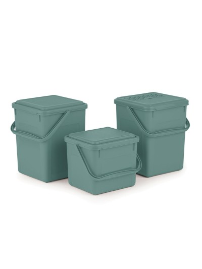 Recipiente contenedor Rotho                                 Verde 9 L Rectangular