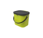 Recipiente contenedor Rotho Albula 6 L Lima Rectangular