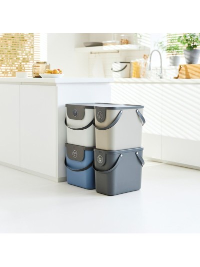 Recipiente contenedor Rotho Albula Azul 25 L Rectangular