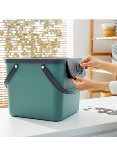Recipiente contenedor Rotho Albula Verde 40 L Rectangular