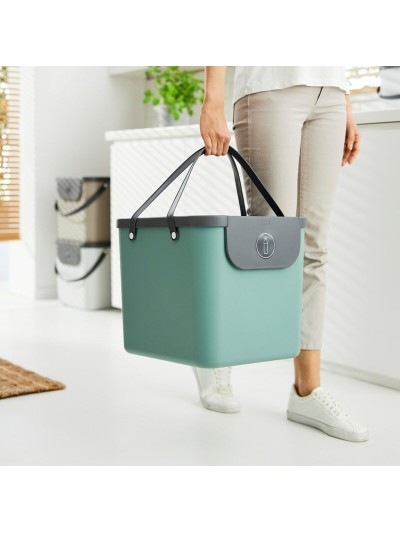 Recipiente contenedor Rotho Albula Verde 40 L Rectangular