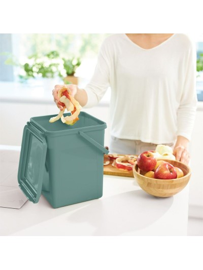 Recipiente contenedor Rotho                                 Verde 9 L