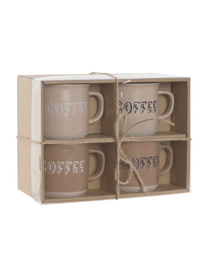 Ensemble de 4 mugs Home ESPRIT Multicouleur
