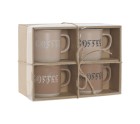 Juego de 4 Tazas Mug Home ESPRIT Multicolor