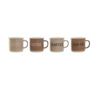 Ensemble de 4 mugs Home ESPRIT Multicouleur