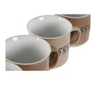 Ensemble de 4 mugs Home ESPRIT Multicouleur