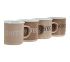 Juego de 4 Tazas Mug Home ESPRIT Multicolor