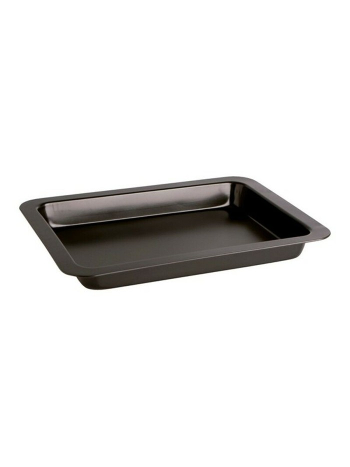 Bandeja para Horno Antiadherente Quid Sweet Grey Negro Acero Galvanizado 43 x 29 x 2 cm
