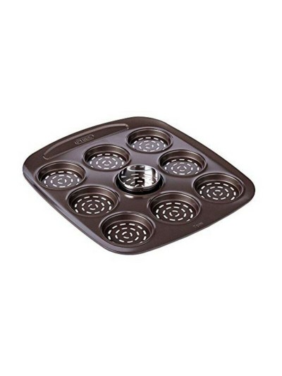 Bandeja para Horno Pizza Mini Pyrex Asimetria Acero Galvanizado (9 Compartimentos) (16 x 16 cm)