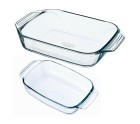 Set de Fuentes para Horno Pyrex Classic Transparente Vidrio (2 pcs)