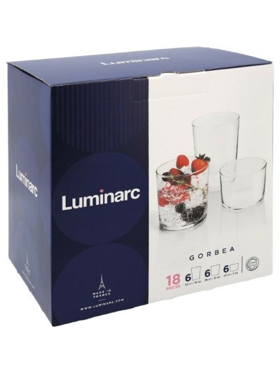 Set de Verres Luminarc Gorbea Transparent verre 6 Pièces (18 pcs)