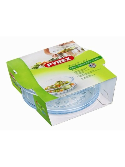 Fuente para Horno Pyrex Steam&Care Transparente Vidrio