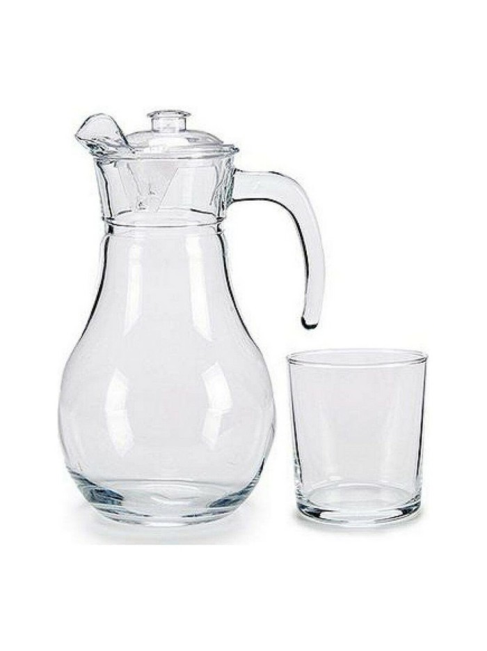 Set de Vasos BIG-S3604465 Transparente Vidrio Jarra 4 x (40 cl) / 1 x (1,8 l)