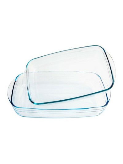 Set de Fuentes para Horno Pyrex Classic Transparente Vidrio de Borosilicato (2 pcs)