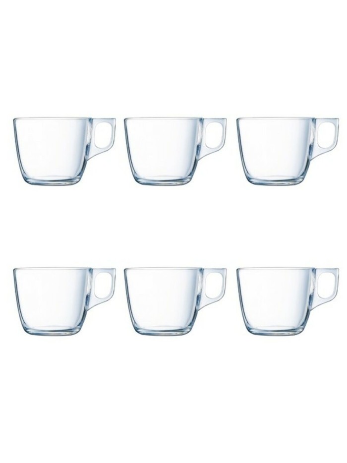 Juego de Tazas de Café Luminarc Nuevo Transparente Vidrio 220 ml 6 Piezas (6 pcs)