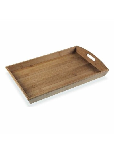 Plateau Versa Bois Bambou 32 x 6,5 x 50 cm Noir