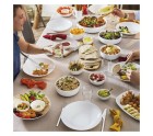 Set de Platos Luminarc Diwali 6 pcs Blanco Vidrio