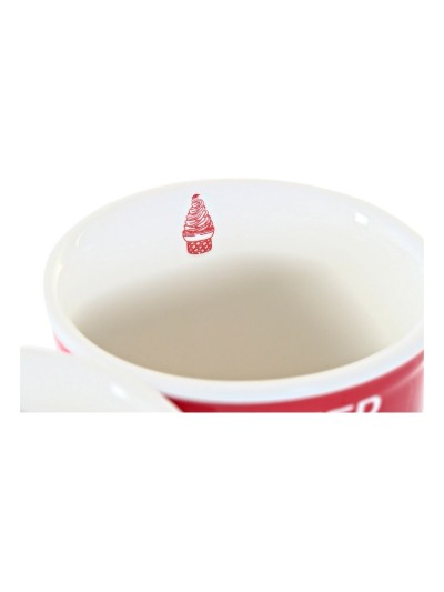 Set de Verres DKD Home Decor Multicouleur Céramique Pin