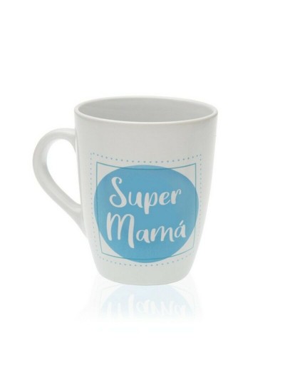 Taza de Cerámica Versa Super Mamá Gres (8,5 x 10 x 8,5 cm)
