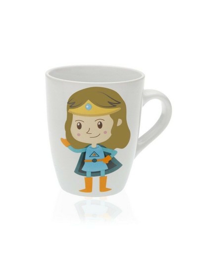 Taza de Cerámica Versa Super Mamá Gres (8,5 x 10 x 8,5 cm)