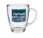 Taza Mug Vintage Transparente Vidrio 320 ml