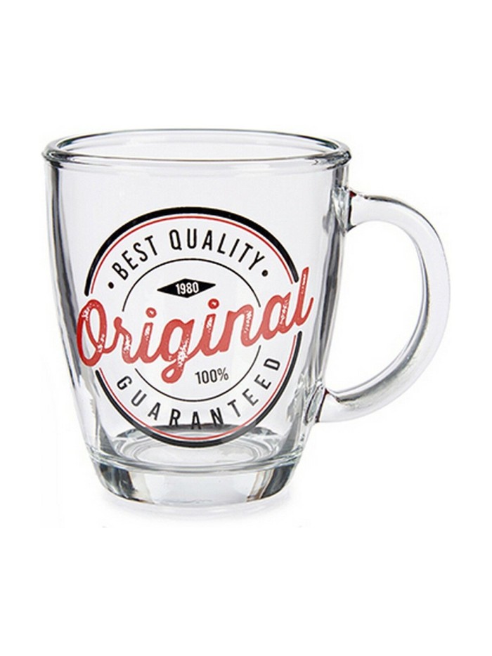 Taza Mug Original Transparente Vidrio 320 ml