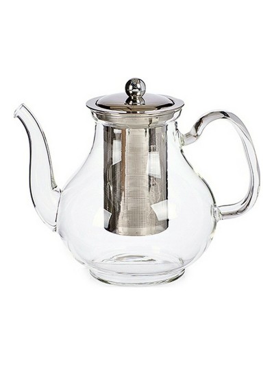 Théière Classic Grand Verre Transparent Acier (1100 ml)