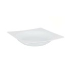 Assiette creuse Zen Porcelaine Blanc (20 x 20 x 3,5 cm)