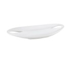 Plateau Etrusca Double Porcelaine Blanc (36,5 x 18 x 4,5 cm)