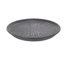 Assiette plate Stoneware Lotus Porcelaine Noir (ø 23 x 2,5 cm)