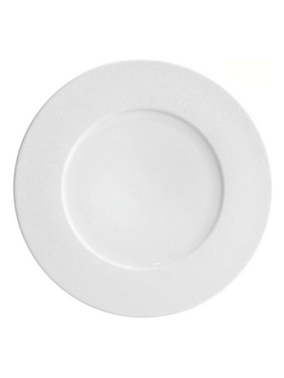 Plato Llano Globe Sahara Porcelana Blanco (Ø 32,5 cm)